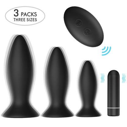 3PCs Set Silicone Butt Toys For “Comfort-fit design” Personal pleasure, relaxation products