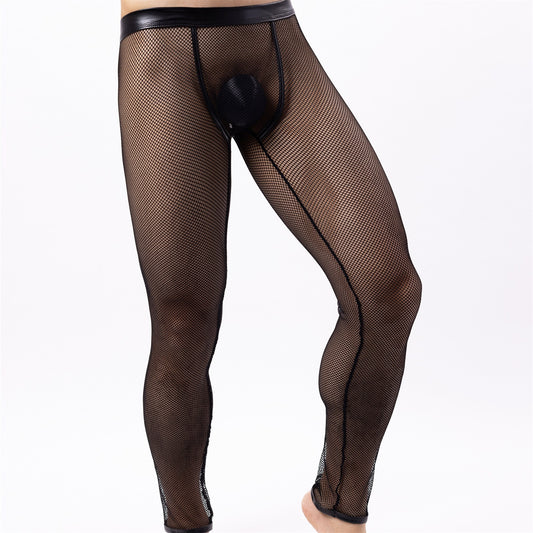 Men's realistic Fishnet Bottoming Trousers realistic ,  Pride products