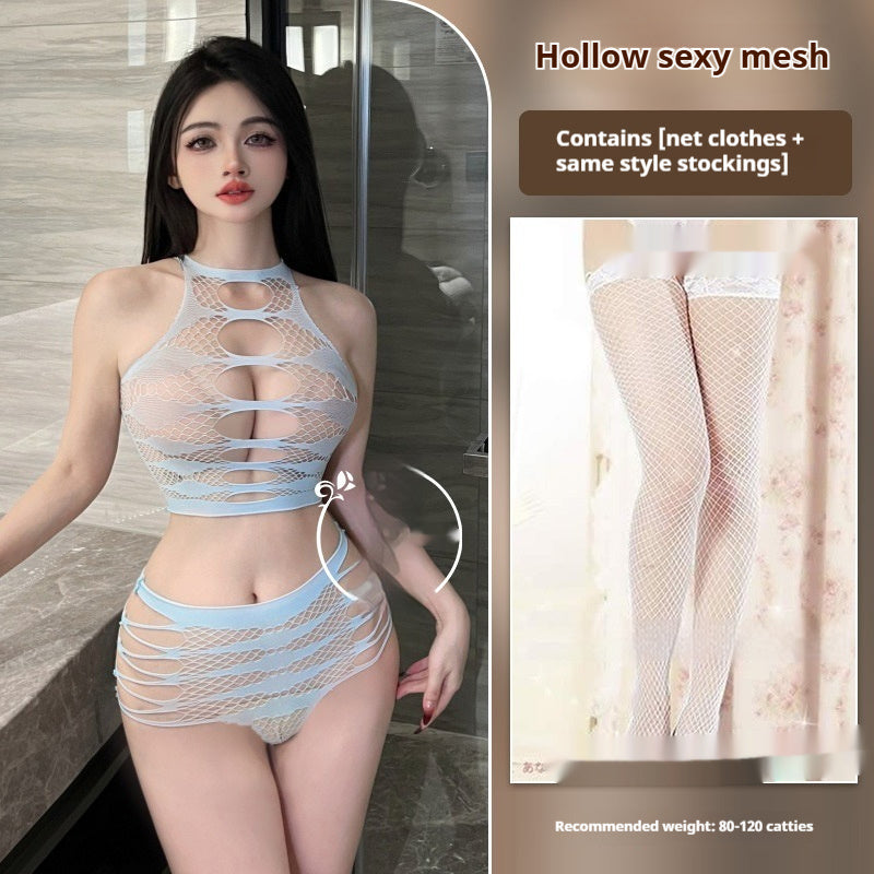 Lingerie See-Through Hollow Pajamas For Women - Elegant Intimate Apparel