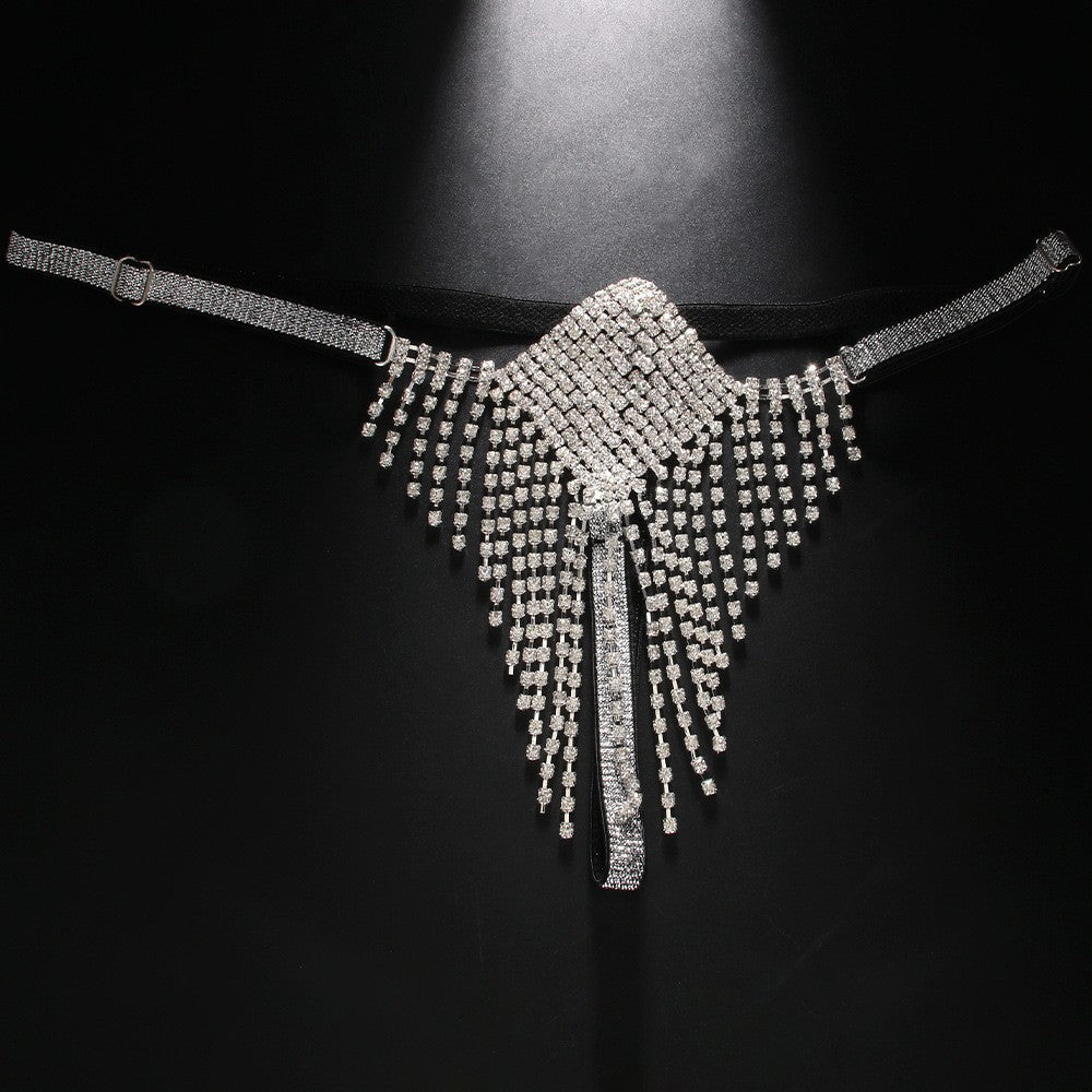 Rhinestone Tassel Underwear ,   İntimate wellness     Diamond Body Chains