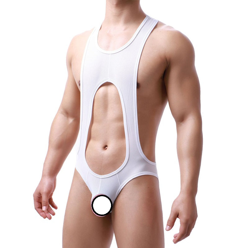 Men's Sculpting Fine Mesh Breathable One Piece Underwear For Men,