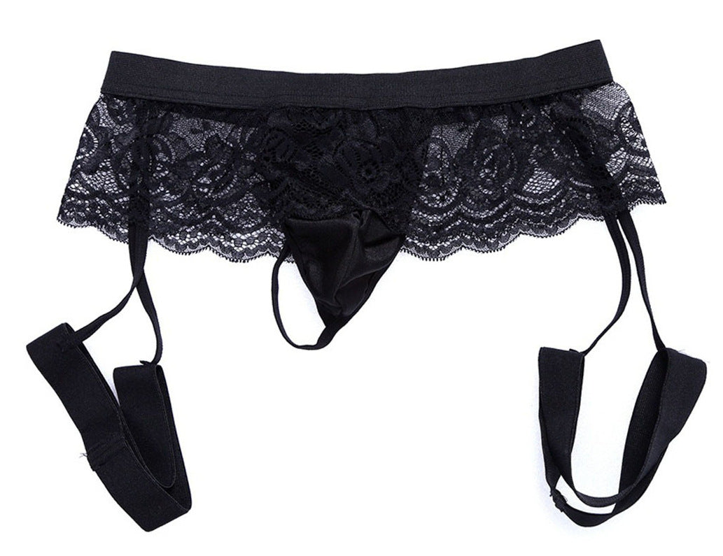 Elegant Underwear,  Pride products Men's Lace Three-point Panties