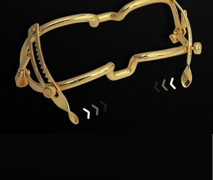 Metal Forced Mouth Cup Binding Toys Deep Throat Ball Gag,