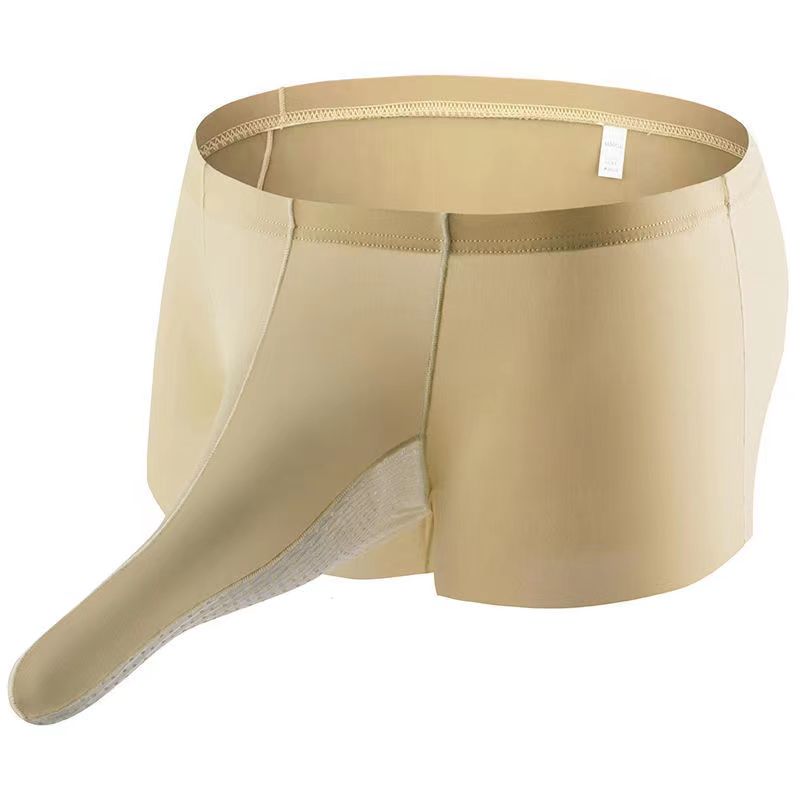 Tide Men's Ice Silk Underwear Bullet Separation Elegant , couple experience