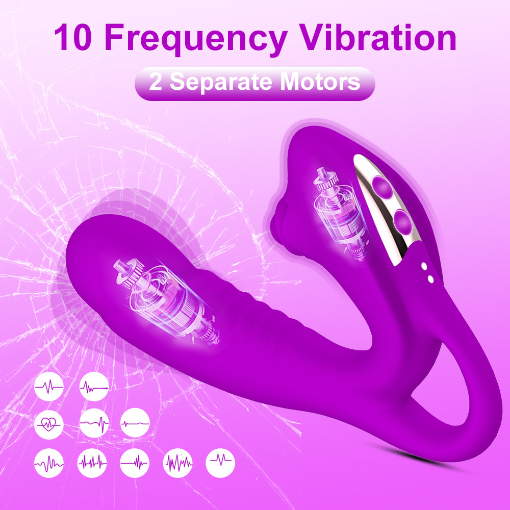 Bendable Silent Wellness Device - Dual Motor Personal Massager With 10 Vibration Modes