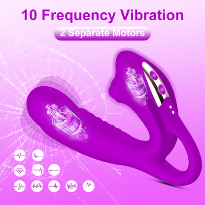 Bendable Silent Wellness Device - Dual Motor Personal Massager With 10 Vibration Modes