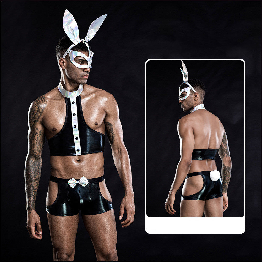 Men's Uniform Rabbit Cosplay Underwear, Role play, Elegant , couple experience