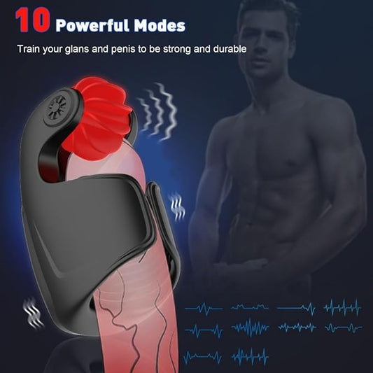 Wellness Device For Men - Tongue-Licking 10 Vibrating Modes Personal Trainer