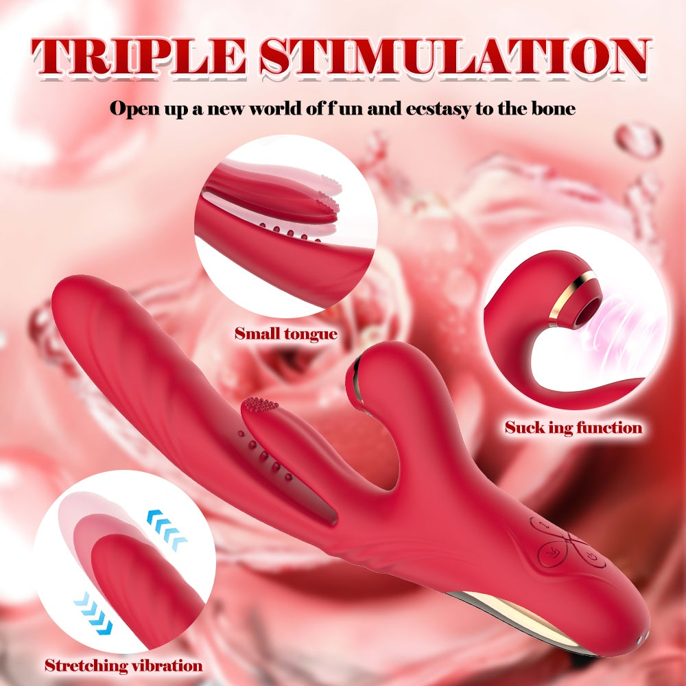 3 In 1 Wellness Device - Suction Tongue Personal Massager For Triple Stimulation