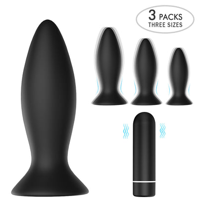 3PCs Set Silicone Butt Toys For “Comfort-fit design” Personal pleasure, relaxation products