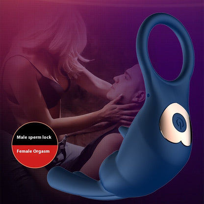 Men's Delay Lock Stem Ring Strong Shock Clitoral Excitement Flirting Toys