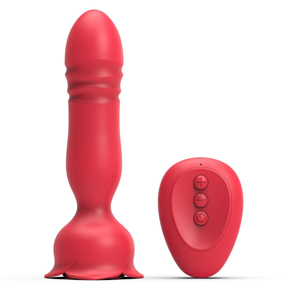 Rose Prostate Massager - APP Controlled Vibration & Retractable Wellness Device
