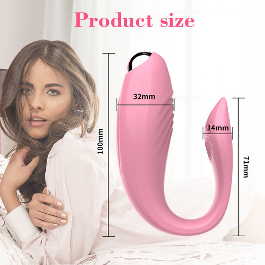Small Portable U-Shaped Wellness Device With 10 Vibration Modes - Wearable Personal Massager