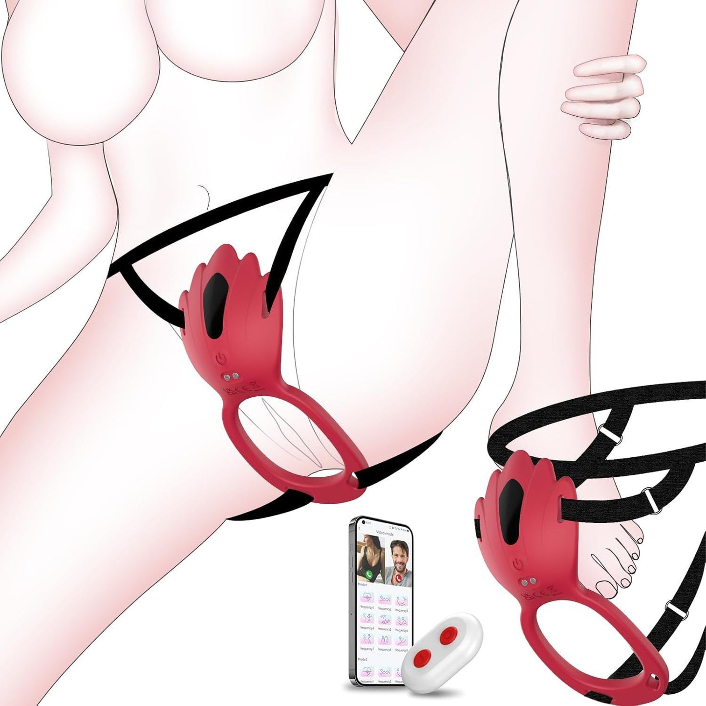 APP Butterfly Underwear Wearable Massager Women's Toy