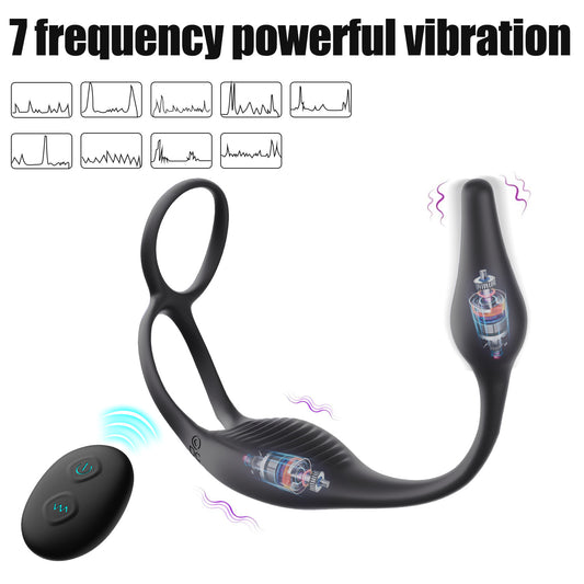 Wearable Prostate Massager - Remote Control Dual Stimulation Wellness Device