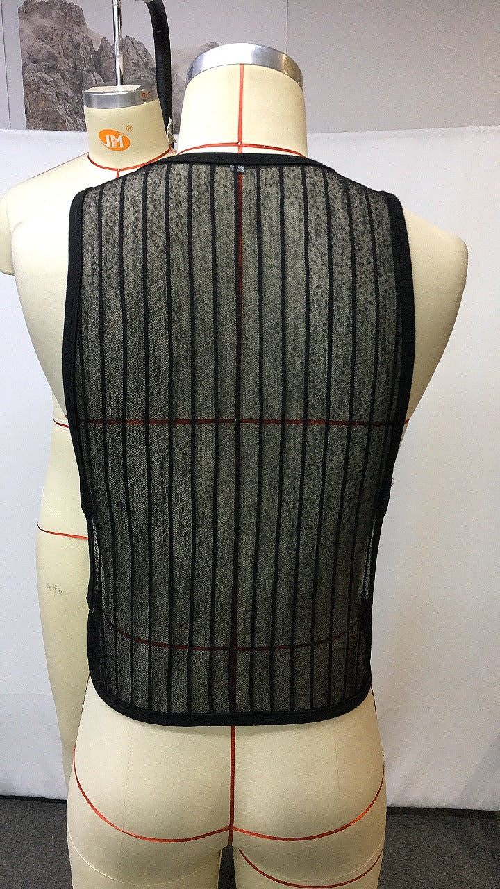Men's Elegant , couple experience See-through Mesh Workout Sleeveless Vest