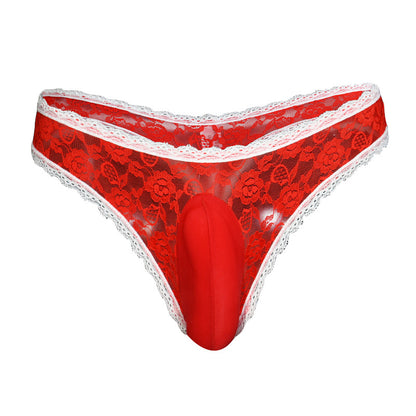 Men's Lace Triangle Underwear - Elegant Couple Intimate Wear Collection