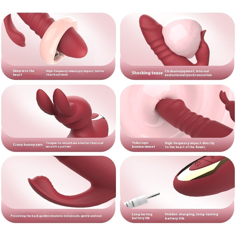 Double Shock Women's Toy Vibrating massage device