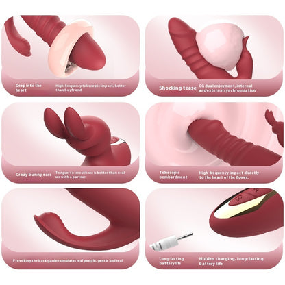 Double Shock Women's Toy Vibrating massage device