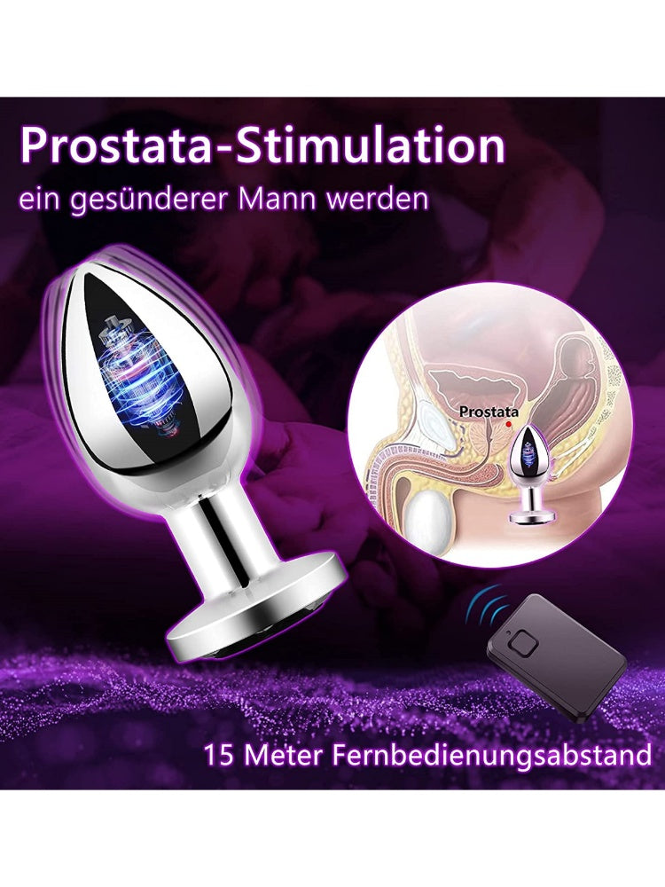Plug Butt Plug  With Remote Control For Men And women With 10 Vibration Modes, “Comfort-fit design”
