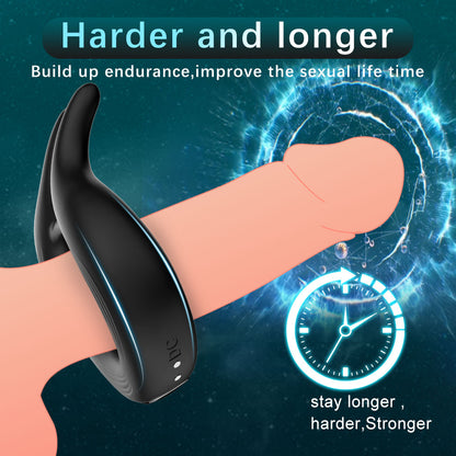 10 Frequency Magnetic Charging Wellness Ring - Silicone Personal Massager