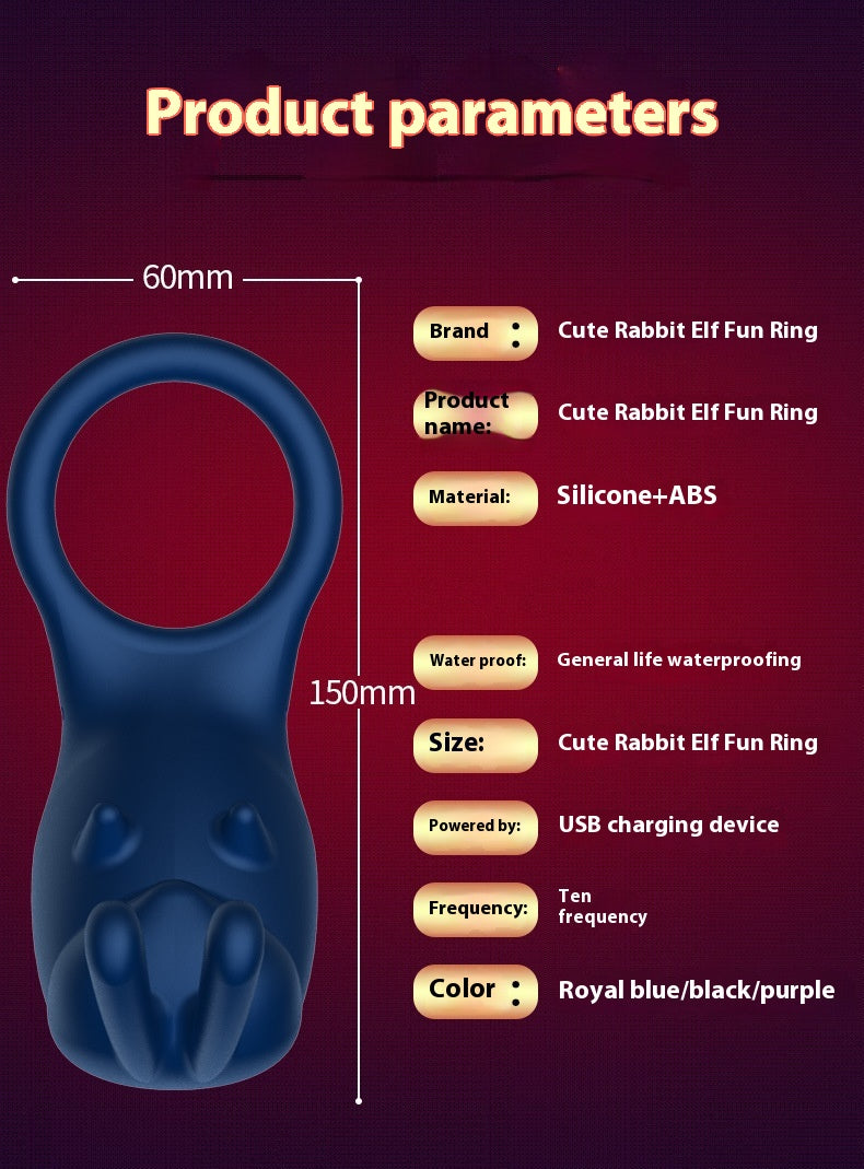 Men's Delay Lock Stem Ring Strong Shock Clitoral Excitement Flirting Toys