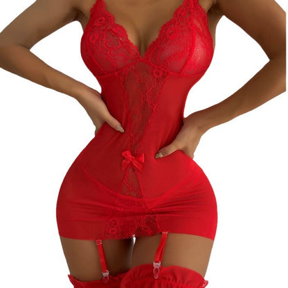 Elegant  And Seductive Lace Women's Set,  underwear, Bodysuit
