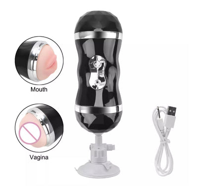 Real silicone And Mouth Realistic Self Heating Automatic Male