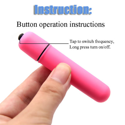 Mini Bullet Vibrator - 10-Frequency Multi-Speed Wellness Device